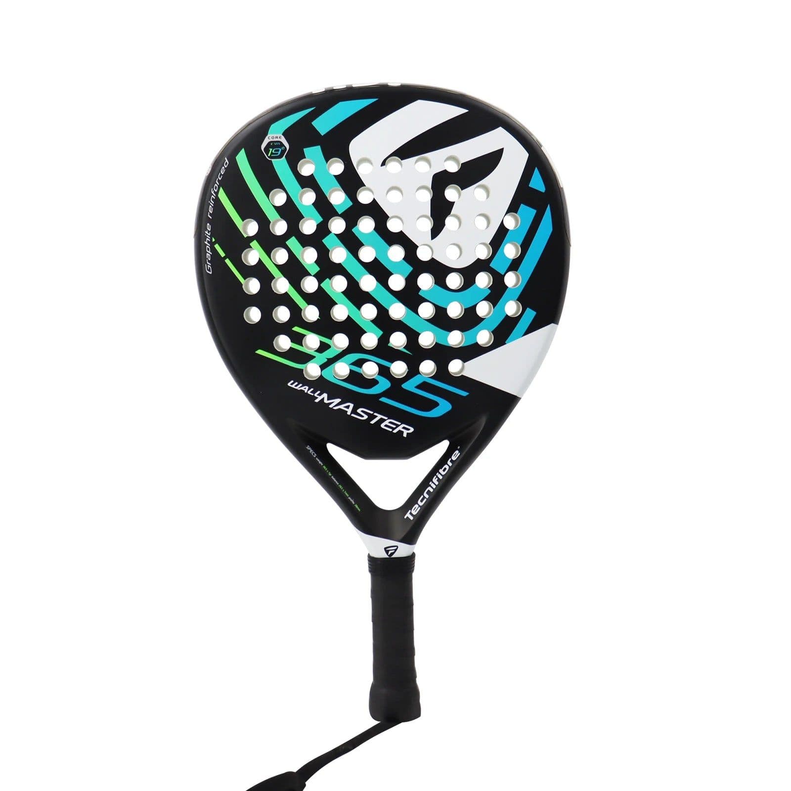 image-TF365 Padel Racket Tennis Fiber Glass Surface Eva 19 Carbon Fiber EVA Soft Unisex Paddle Rackets Lightweight