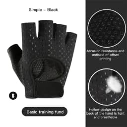 image-REXCHI Half Finger Sport Training Gloves Non-slip Breathable Fitness Gloves Outdoor Cycling Gloves Indoor Sports Protective Gear