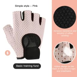 image-REXCHI Half Finger Sport Training Gloves Non-slip Breathable Fitness Gloves Outdoor Cycling Gloves Indoor Sports Protective Gear