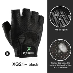 image-REXCHI Half Finger Sport Training Gloves Non-slip Breathable Fitness Gloves Outdoor Cycling Gloves Indoor Sports Protective Gear