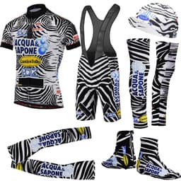 image-NEW Man Summer Zebra Short Sleeve Cycling Jersey Sets MTB Retro Bike Clothing Racing Bicycle Ropa Ciclismo Wea BIB Pants Gel Pad