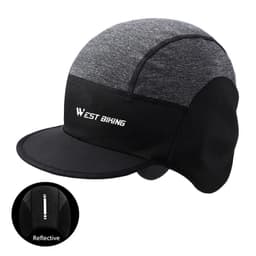 image-WEST BIKING Winter Fleece Bicycle CapsWindproofThermal Helmet LinerMen Women Bike Hats Outdoor Running Skiing Cycling Caps