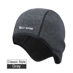image-WEST BIKING Winter Fleece Bicycle CapsWindproofThermal Helmet LinerMen Women Bike Hats Outdoor Running Skiing Cycling Caps
