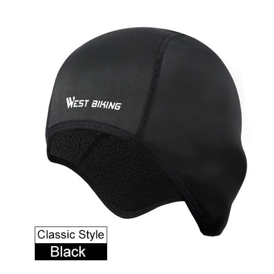 image-WEST BIKING Winter Fleece Bicycle CapsWindproofThermal Helmet LinerMen Women Bike Hats Outdoor Running Skiing Cycling Caps
