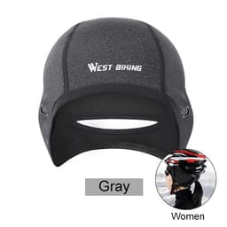 image-WEST BIKING Winter Fleece Bicycle CapsWindproofThermal Helmet LinerMen Women Bike Hats Outdoor Running Skiing Cycling Caps