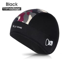 image-WEST BIKING Winter Fleece Bicycle CapsWindproofThermal Helmet LinerMen Women Bike Hats Outdoor Running Skiing Cycling Caps