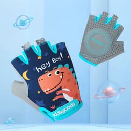 image-Kids Cycling Gloves Half Finger Skate Child Mountain Bike Bicycle Gloves Sports Gloves for Boys and Girls Children