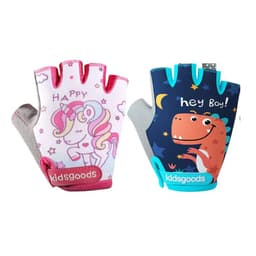 image-Kids Cycling Gloves Half Finger Skate Child Mountain Bike Bicycle Gloves Sports Gloves for Boys and Girls Children