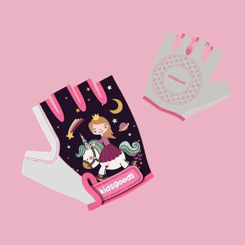 image-Kids Cycling Gloves Half Finger Skate Child Mountain Bike Bicycle Gloves Sports Gloves for Boys and Girls Children