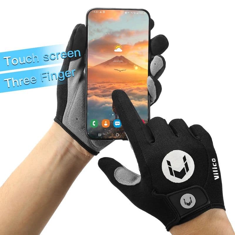 image-Kyncilor MTB Bike Gloves Full Finger Men Anti-slip Breathable