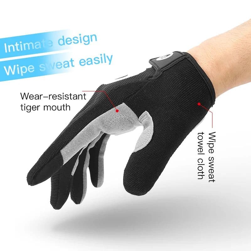 image-Kyncilor MTB Bike Gloves Full Finger Men Anti-slip Breathable