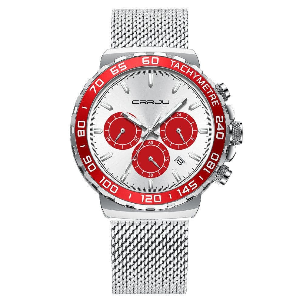 image-Men's Multifunctional Three-eye Six-pin Sports Watch