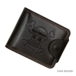 image-MenBense Anime Wallet - Short Brown PU Leather