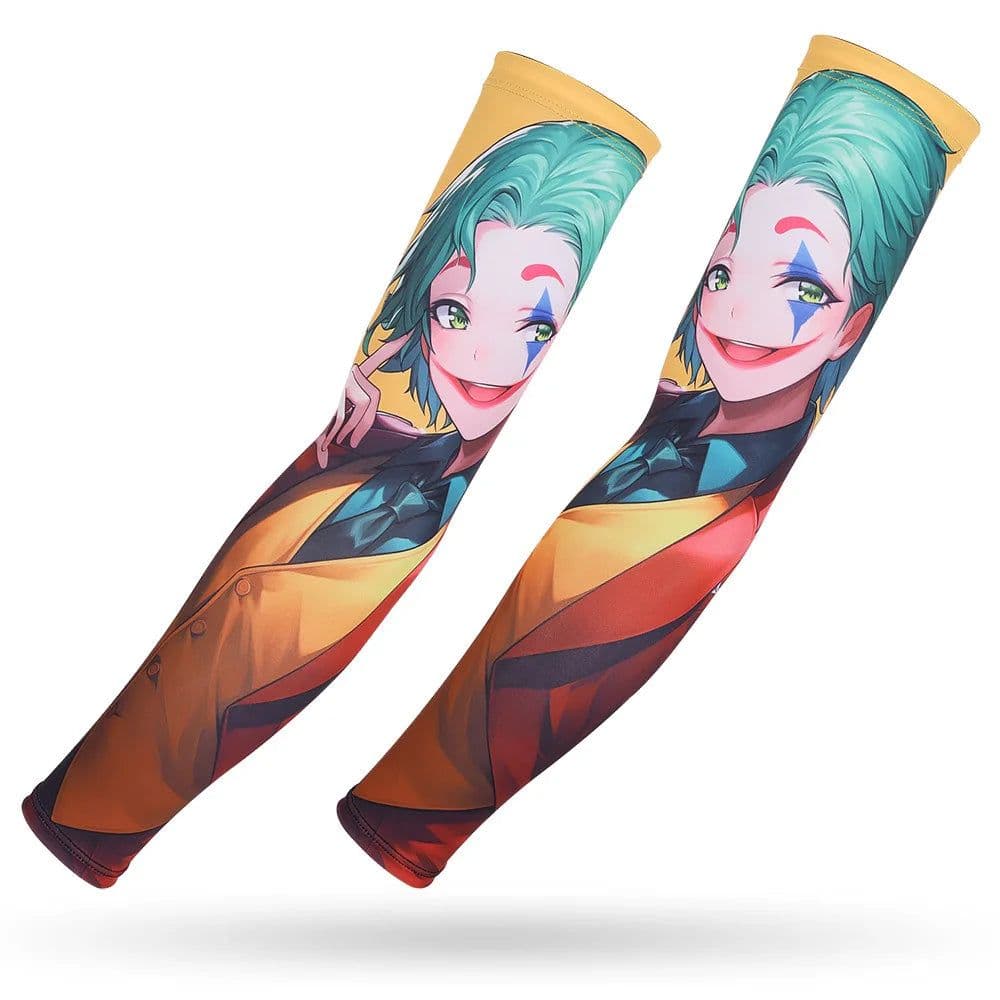 image-Running Arm Sleeve,Fishing,Driving,Cycling,3D Tattoo Sleeves,Plus Size,Summer UV Sun Protection,Sports Basketball Elbow Pad,