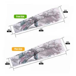 image-Running Arm Sleeve,Fishing,Driving,Cycling,3D Tattoo Sleeves,Plus Size,Summer UV Sun Protection,Sports Basketball Elbow Pad,