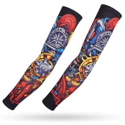 image-Running Arm Sleeve,Fishing,Driving,Cycling,3D Tattoo Sleeves,Plus Size,Summer UV Sun Protection,Sports Basketball Elbow Pad,