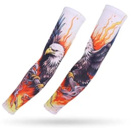 image-Running Arm Sleeve,Fishing,Driving,Cycling,3D Tattoo Sleeves,Plus Size,Summer UV Sun Protection,Sports Basketball Elbow Pad,
