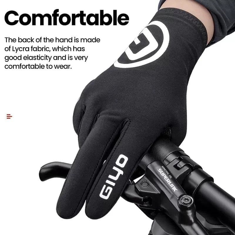 image-GIYO Bicycle Winter Gloves MTB Road Bike Thicken Warm Touch Screen Full Finger Gloves Cycling Outdoor Sports Thermal Mittens