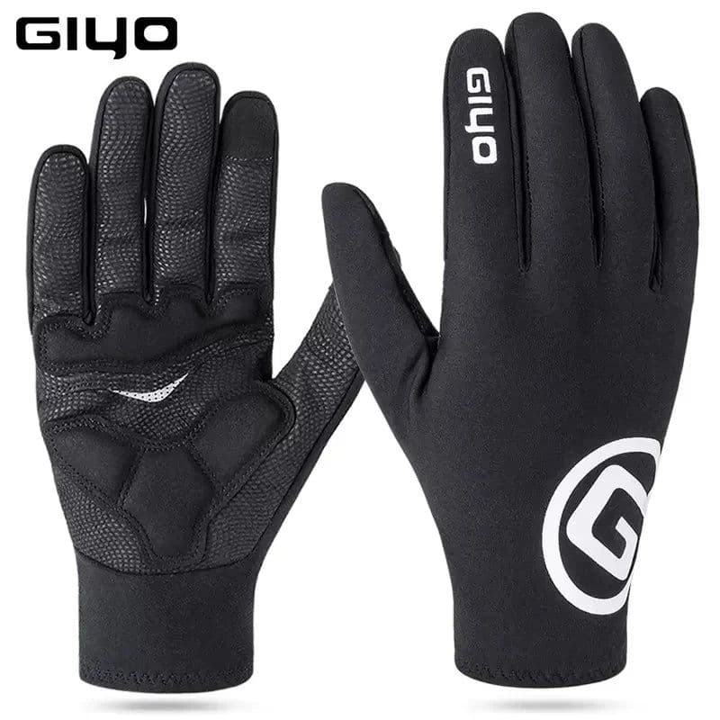 image-GIYO Bicycle Winter Gloves MTB Road Bike Thicken Warm Touch Screen Full Finger Gloves Cycling Outdoor Sports Thermal Mittens