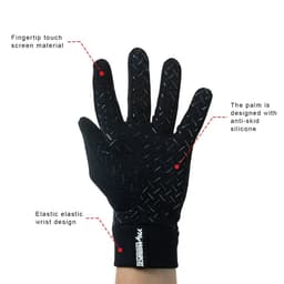 image-YKYWBIKE Winter Cycling Gloves Men Women Touch Screen Padded Bike Glove Water Resistant Windproof Warm AntiSlip Elastic Running