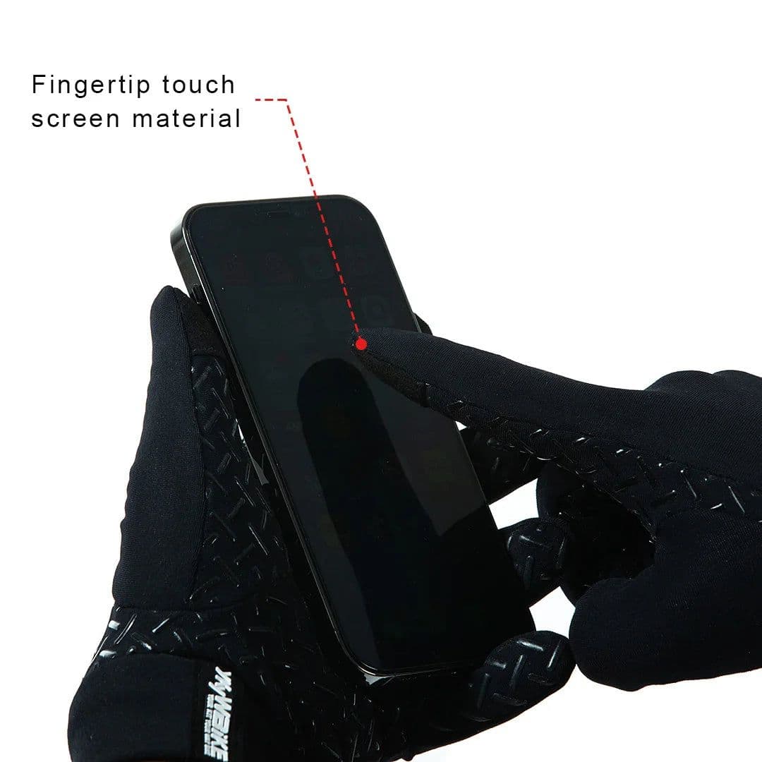 image-YKYWBIKE Winter Cycling Gloves Men Women Touch Screen Padded Bike Glove Water Resistant Windproof Warm AntiSlip Elastic Running