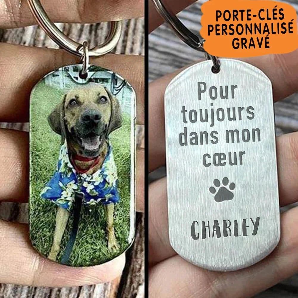 image-Personalized Pet Photo Necklace Engraved Pets Pendant Gifts Handmade Custom Dog Cat Keychain Memory Jewelry Picture Pendants