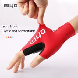 image-Giyo Half-finger Gloves Anti-slip Bicycle Mitten Lycra Fabric Men's Cycling Fingerless Gloves MTB Road Bike Summer Short Gloves