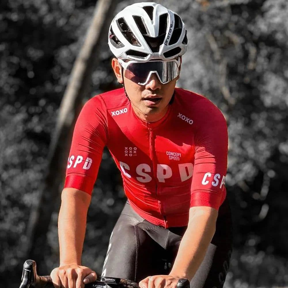 image-CSPD Summer Men Cycling Jersey Short Sleeve Lightweight Breathable Pro Team Bicycle Clothing Maillot Ciclismo MTB Bike Shirts