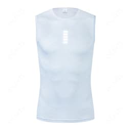 image-Reflective Cycling Base Layers White Cycling Undershirt Quick Dry Vest Sport Underwear Tight Vest High Elastici Vest Bike Jersey