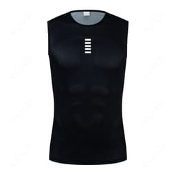 image-Reflective Cycling Base Layers White Cycling Undershirt Quick Dry Vest Sport Underwear Tight Vest High Elastici Vest Bike Jersey