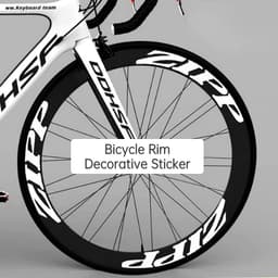 image-Road Bike Rim Sticker Bicycle Wheel Decals Pegatinas Bicicleta Waterproof Decorative Film Cycling Accessories Reflective Sticker