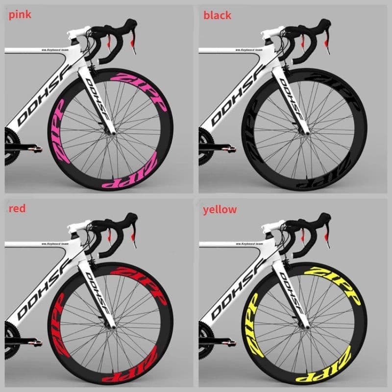 image-Road Bike Rim Sticker Bicycle Wheel Decals Pegatinas Bicicleta Waterproof Decorative Film Cycling Accessories Reflective Sticker