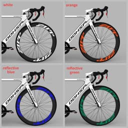 image-Road Bike Rim Sticker Bicycle Wheel Decals Pegatinas Bicicleta Waterproof Decorative Film Cycling Accessories Reflective Sticker