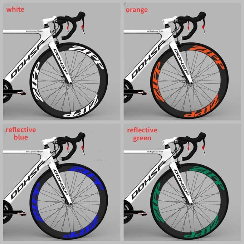 image-Road Bike Rim Sticker Bicycle Wheel Decals Pegatinas Bicicleta Waterproof Decorative Film Cycling Accessories Reflective Sticker