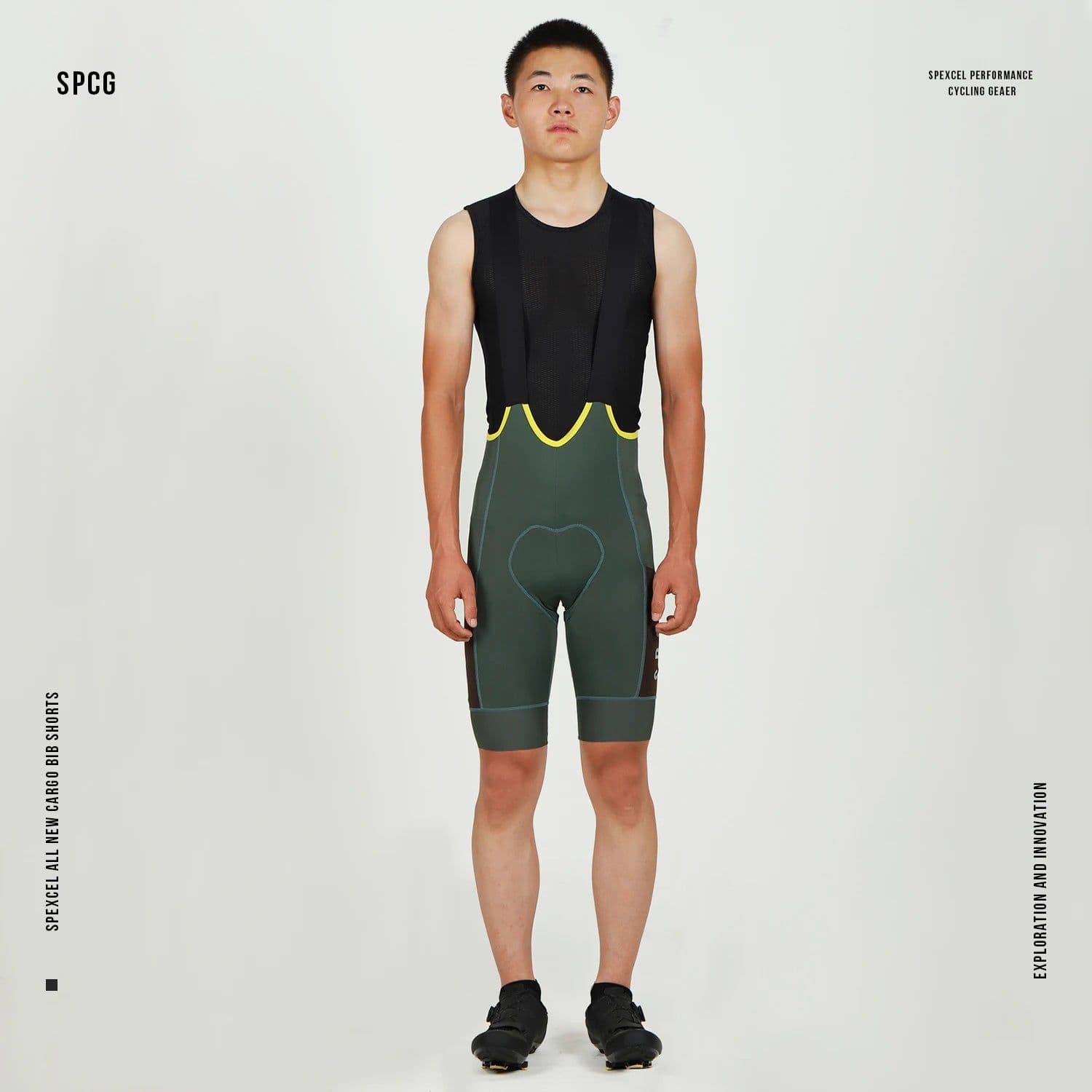 image-SPEXCEL NEW SPCG Cargo Bib Shorts ALL ROAD Cycling Bib With Italy Elastic Cycling Pad Performance Cycling Gear