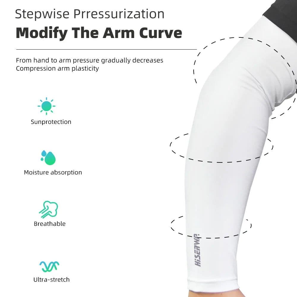 image-Ice Silk Arm Sleeves UV Sun Protection Arm Cuff for Outdoor Sport Cycling Running Basketball Fishing Golf Arms Cover Unisex