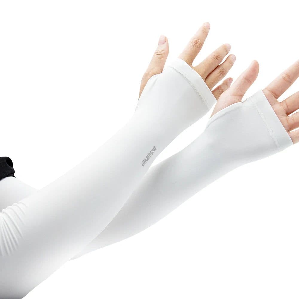 image-Ice Silk Arm Sleeves UV Sun Protection Arm Cuff for Outdoor Sport Cycling Running Basketball Fishing Golf Arms Cover Unisex