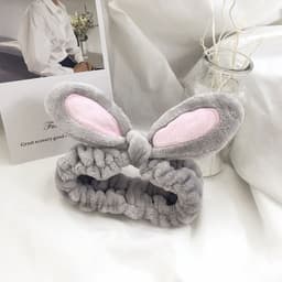 image-Three-Dimensional Rabbit Ears Face Wash Mask Headband Korean Hair Accessory (65 characters)