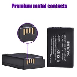 image-Batmax LP-E17 LPE17 LP E17 Camera Battery+NEW LED Dual USB Charger for Canon EOS R8 RP 200D 250D M3 M5 M6 750D 760D T6s 800D T8i