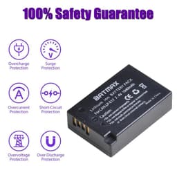 image-Batmax LP-E17 LPE17 LP E17 Camera Battery+NEW LED Dual USB Charger for Canon EOS R8 RP 200D 250D M3 M5 M6 750D 760D T6s 800D T8i