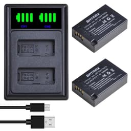 image-Batmax LP-E17 LPE17 LP E17 Camera Battery+NEW LED Dual USB Charger for Canon EOS R8 RP 200D 250D M3 M5 M6 750D 760D T6s 800D T8i