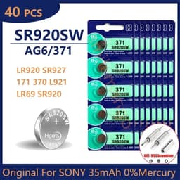 image-Original For SONY AG6 371 SR920SW LR920 SR927 171 370 L921 LR69 SR920 Button Batteries For Watch Toys Remote Cell Coin Battery