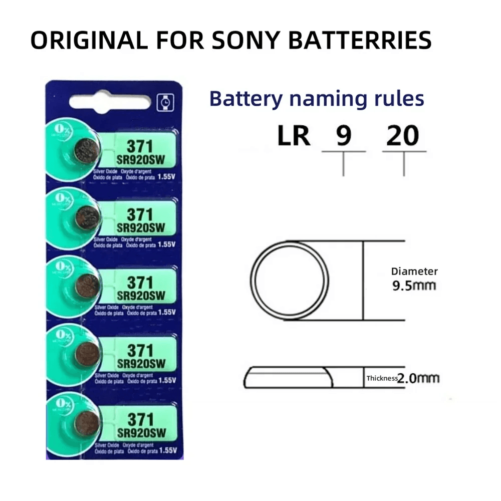 image-Original For SONY AG6 371 SR920SW LR920 SR927 171 370 L921 LR69 SR920 Button Batteries For Watch Toys Remote Cell Coin Battery