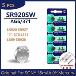 image-Original For SONY AG6 371 SR920SW LR920 SR927 171 370 L921 LR69 SR920 Button Batteries For Watch Toys Remote Cell Coin Battery