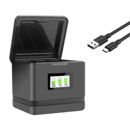 image-Battery For Insta360 Ace Pro +OLED Color Display Charger Case Battery Charge Storage Station For Insta360 Ace Pro Accessories