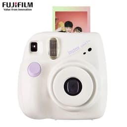 image-Fujifilm Instant Camera Mini 7+ Camera White For Mini Photo Paper Autofocus Wristband For Girls Birthday New Year Holiday Gifts