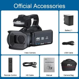 image-4k Camera Professional for Photography 18x Digital Zoom Full HD Camcorder Youtube Video Outdoor Live Streaming Cameras with Wifi
