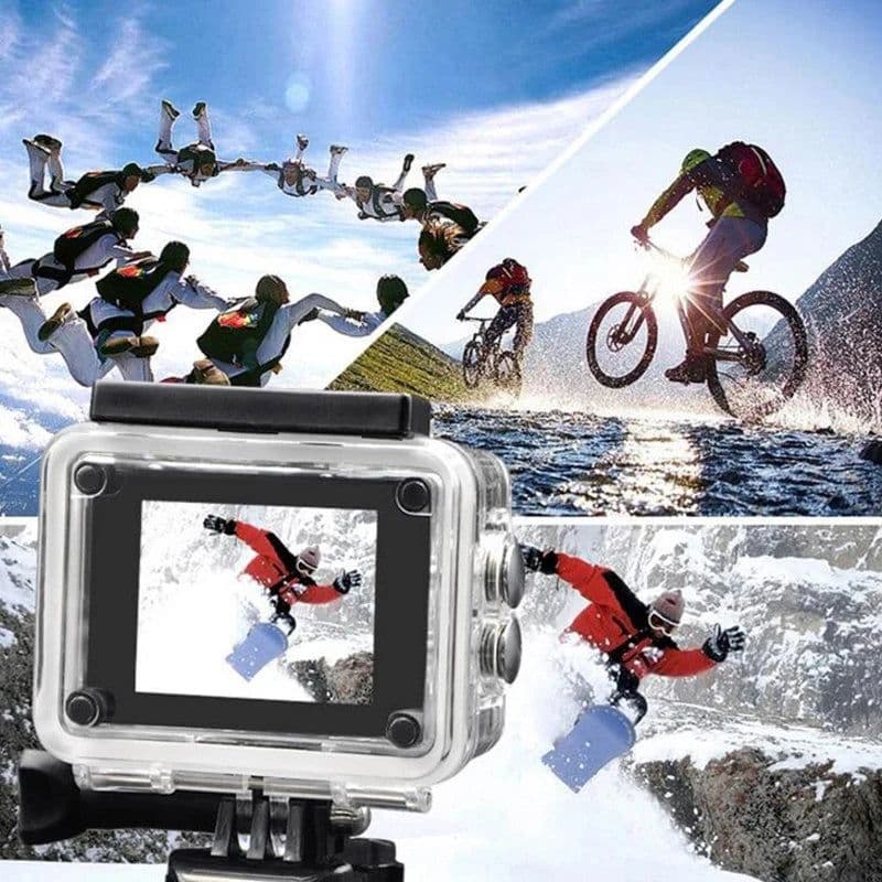 image-Ultra HD 4K Action Camera 1080P/30FPS WiFi 2.0-inch 170D Underwater Waterproof Helmet Video Recording Go Cameras Sports Cam Pro