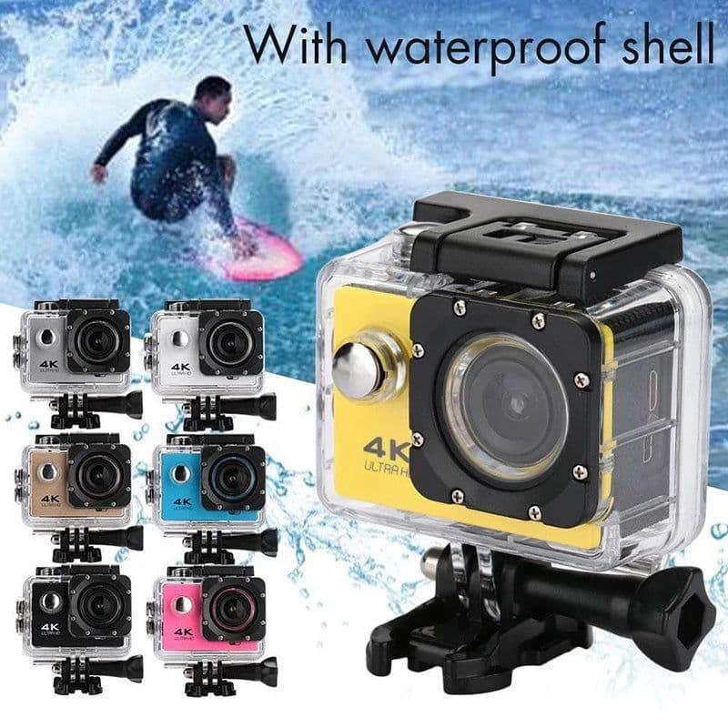 image-Ultra HD 4K Action Camera 1080P/30FPS WiFi 2.0-inch 170D Underwater Waterproof Helmet Video Recording Go Cameras Sports Cam Pro