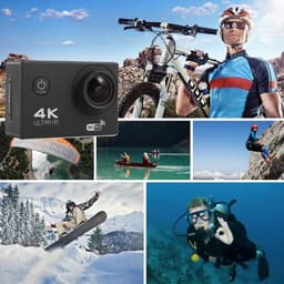 image-Action CamerasWirelessRemote Control 4k Waterproof Wifi Time-Lapse ShootingTrail Amera go pro Submersible Camera for Motorcycle